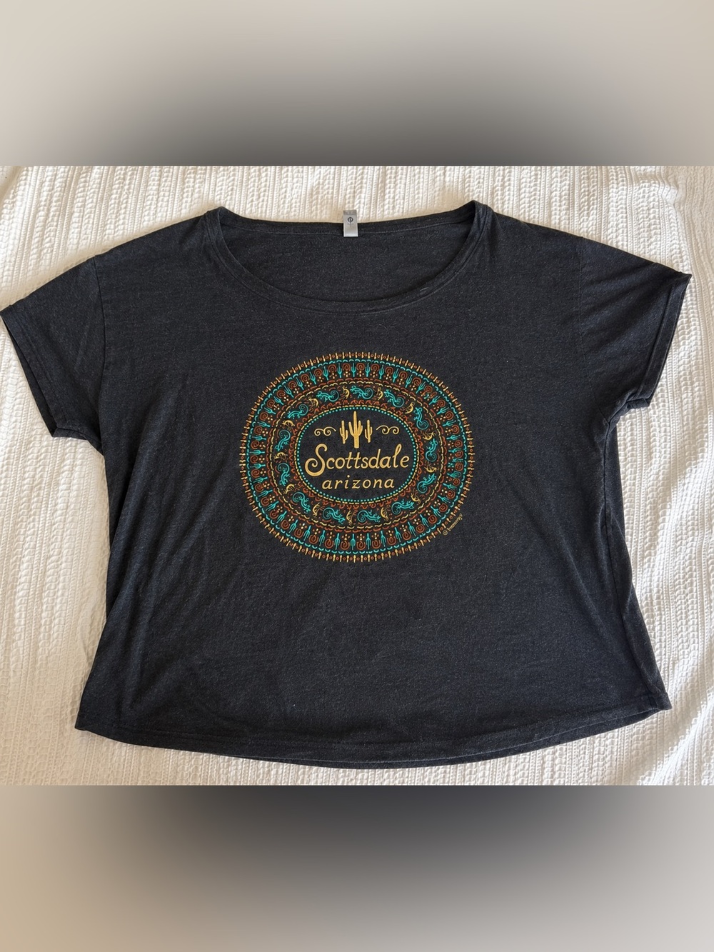 Scottsdale Arizona Graphic T-Shirt | Southwest Desert Cactus Tee | Women’s Small